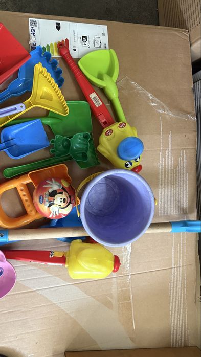 Pack Brinquedos de Praia p/ Criança | Baldes, Pás, Formas e Moinho