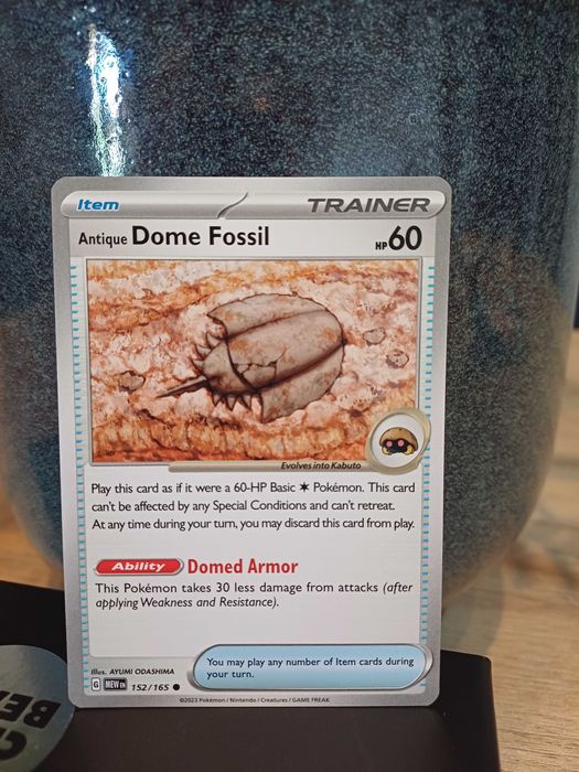 Pokémon Card Antique Dome Fossil #152 - mint / near mint