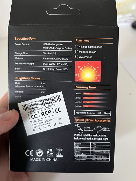 Kit luzes lara bicicleta