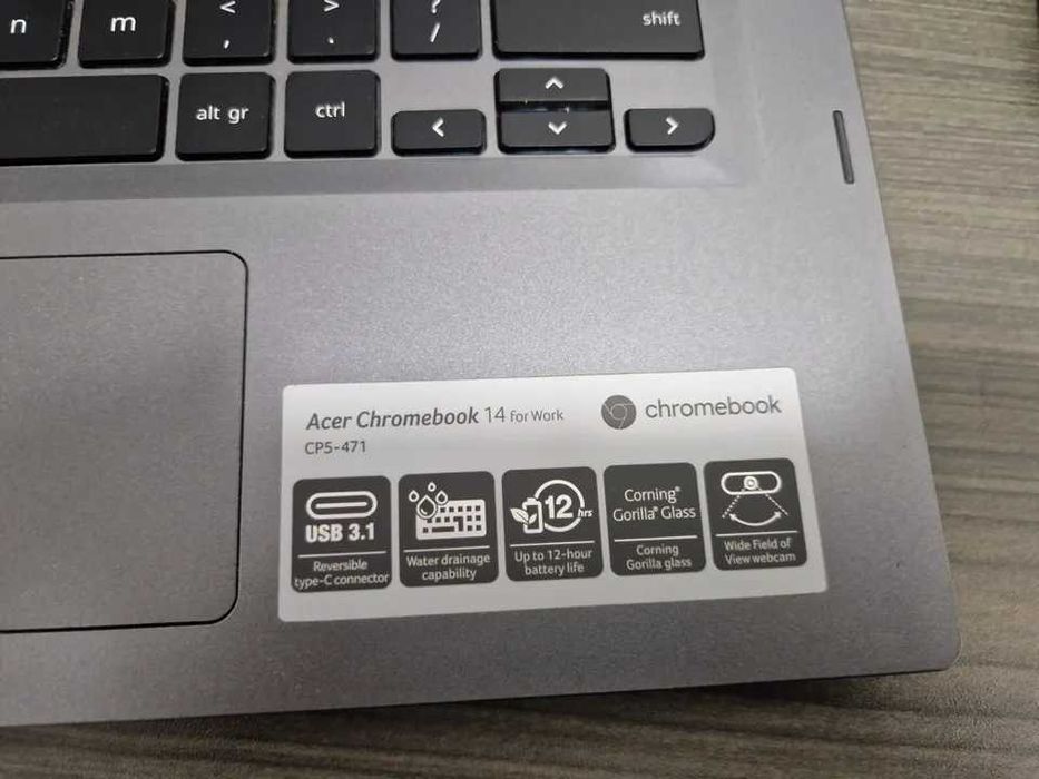 Acer Chromebook Black CP5-471   Intel  4GB RAM 16GB 14" Laptop