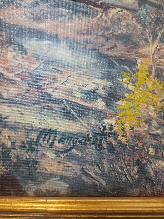 Quadro.a óleo sobre tela muito antigo e assinado