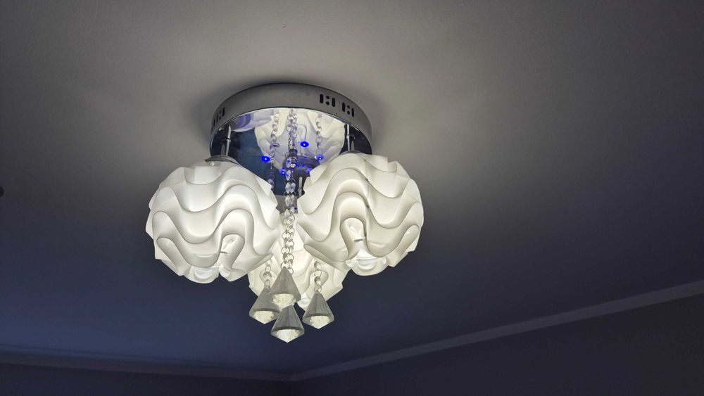 Zyrandol \ Plafon LED Sada  3x40W  E14 + pilot