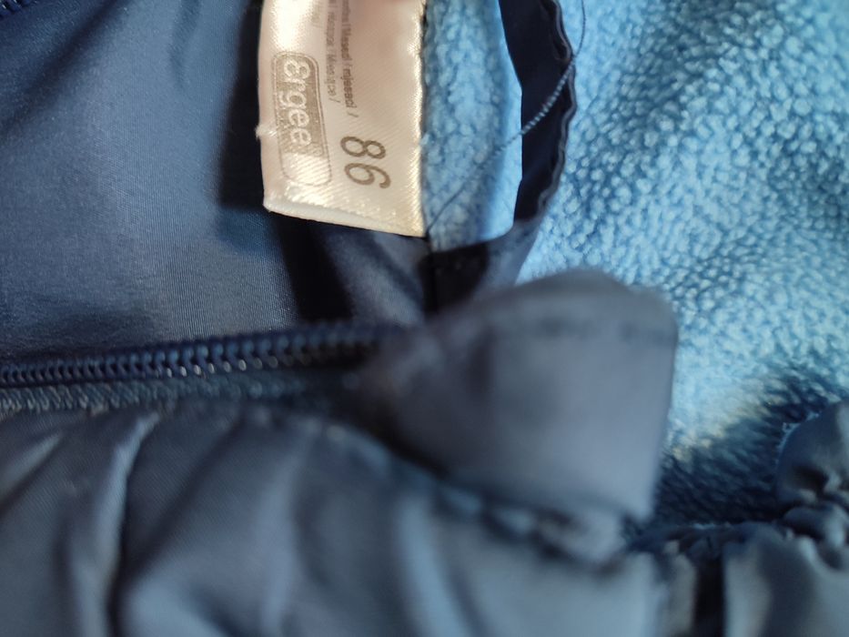 Kurtka przejściowa ocieplana niebieska r 86