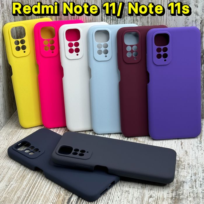 Чехол софттач Silicone Case на Xiaomi Redmi Note 11/ Note 11S Чохол
