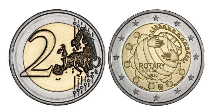 Moeda Comemorativa Rotary Portugal (Última)
