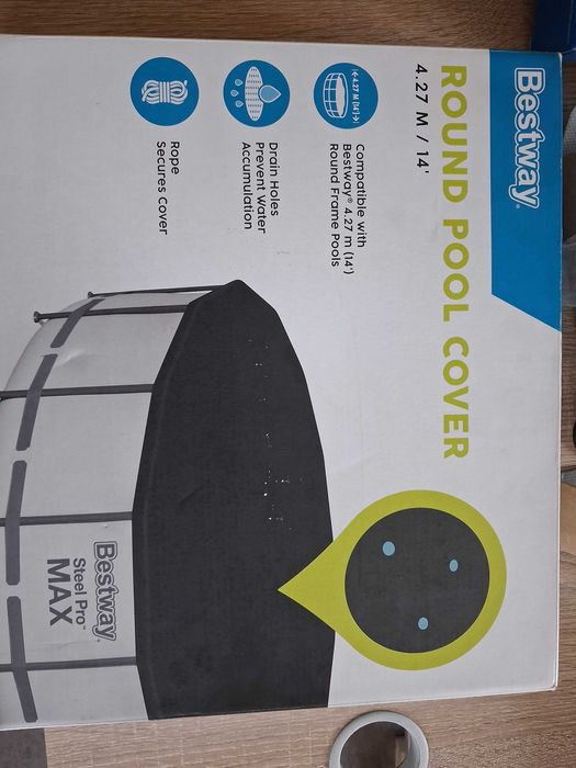 Nowa pokrywa na basen o średnicy 427 cm - Bestway nr 58248