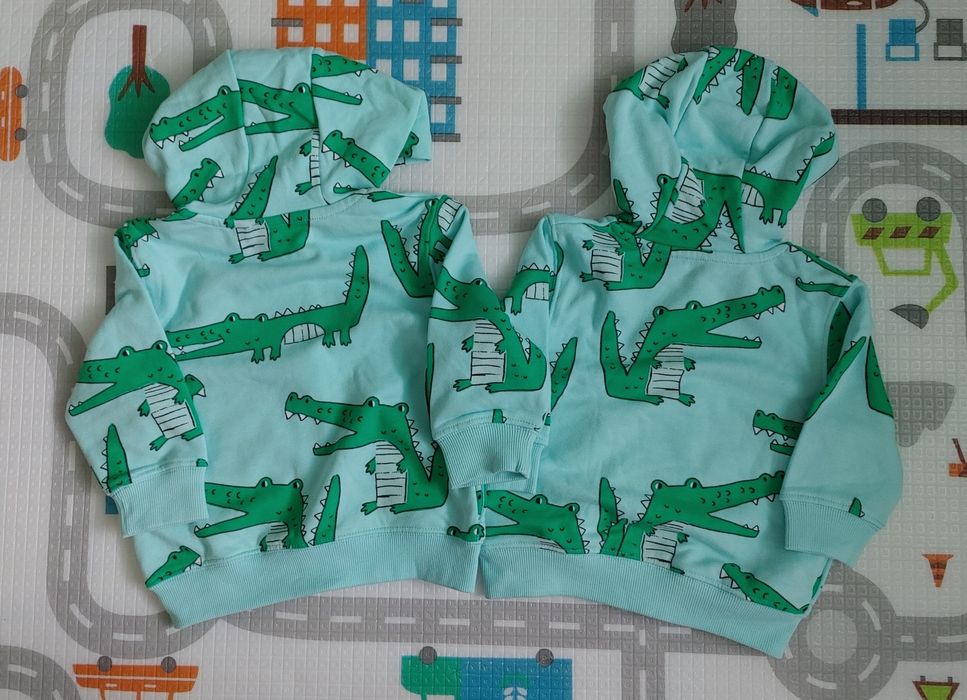 Nowe spodnie i bluzy fitmy next rozm. 80 dla bliźniaków