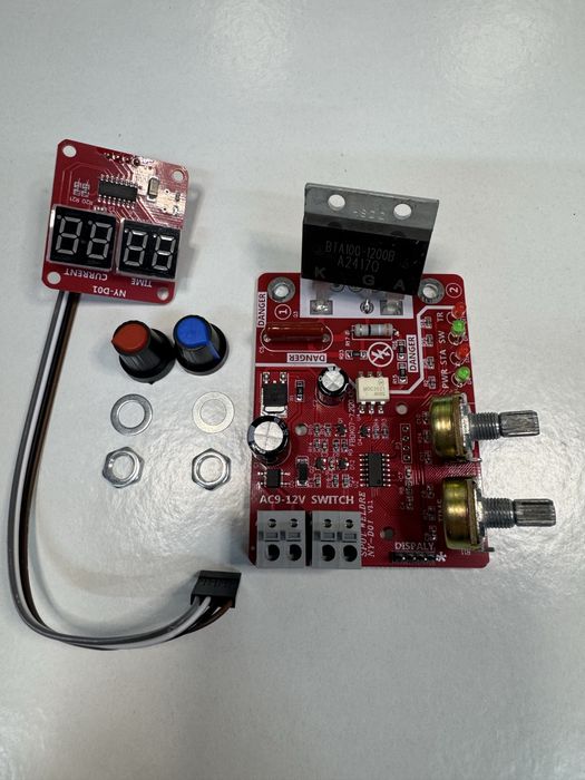 Контролер таймер для точкового зварювання 100А з дисплеєм NY-D01