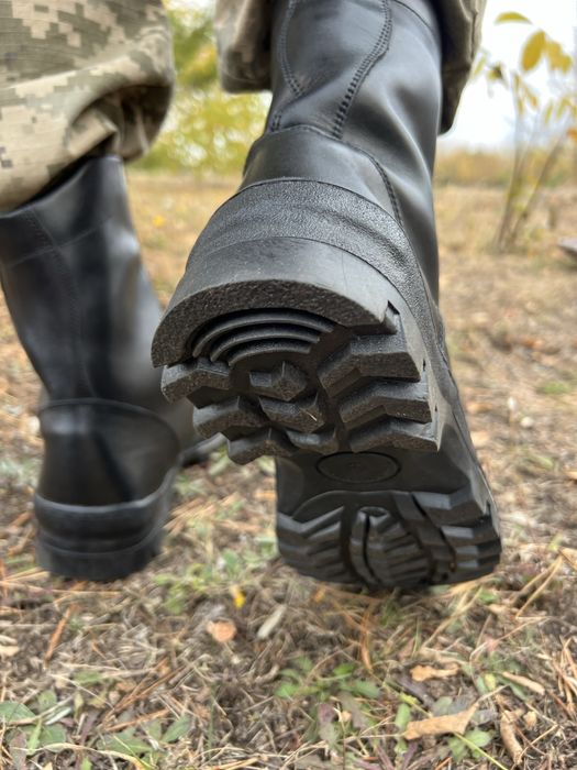 Берцы зимние кожаные / с мехом / Берці чорні зимові шкіряні / є опт