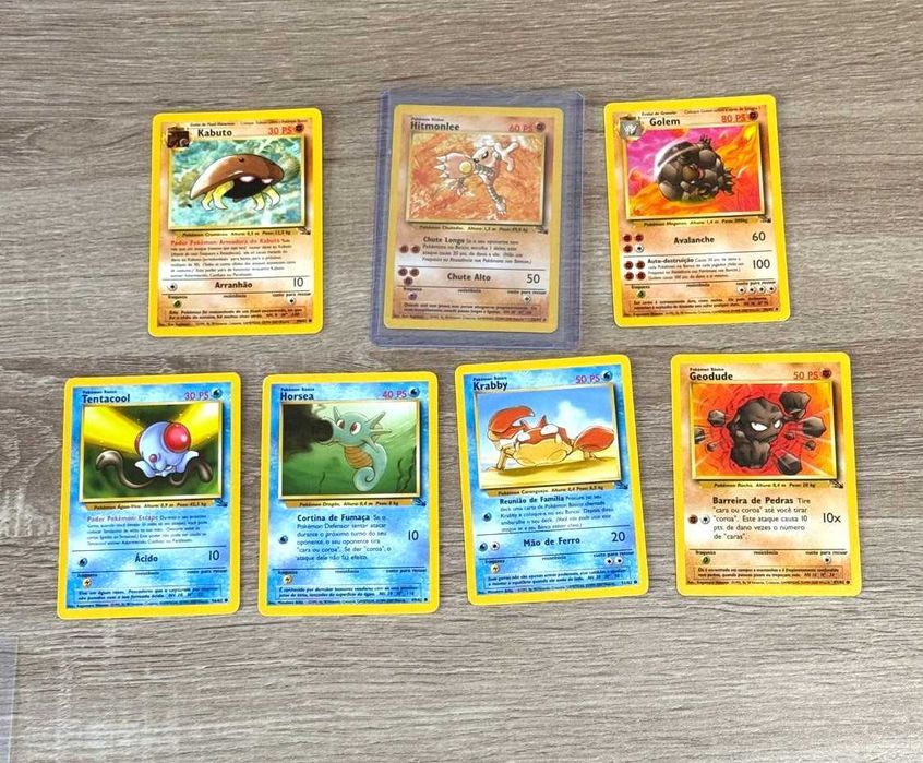Fossil Cartas Originais Pokémon TCG WOTC - ING e PT