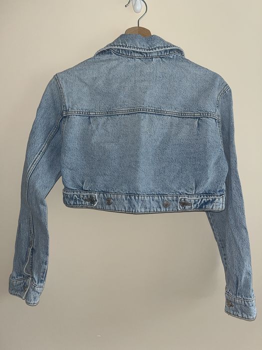 Pull&Bear kurtka damska krótka jeansowa na zamek S