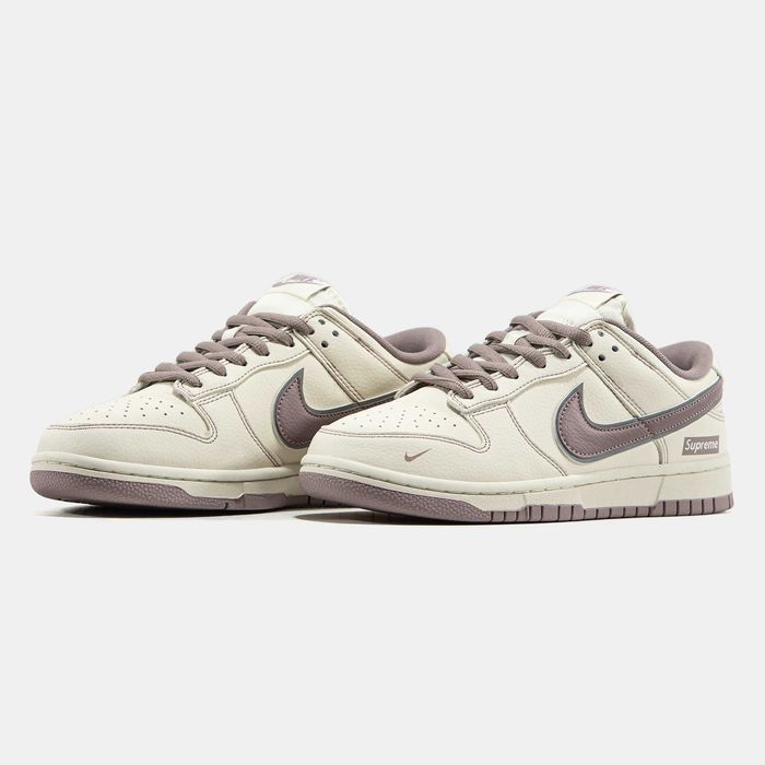 Кросівки Nike SB Dunk Low x Supreme Beige/Lilac premium | Кроссовки Найк чоловічі жіночі
