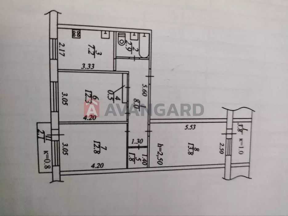 Продам 3-ком. Калиновая,свет есть