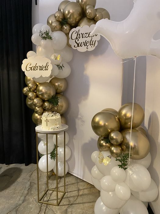 Ścianka balonowa do zdjęć chrzciny, komunia, urodziny na każdą okazję