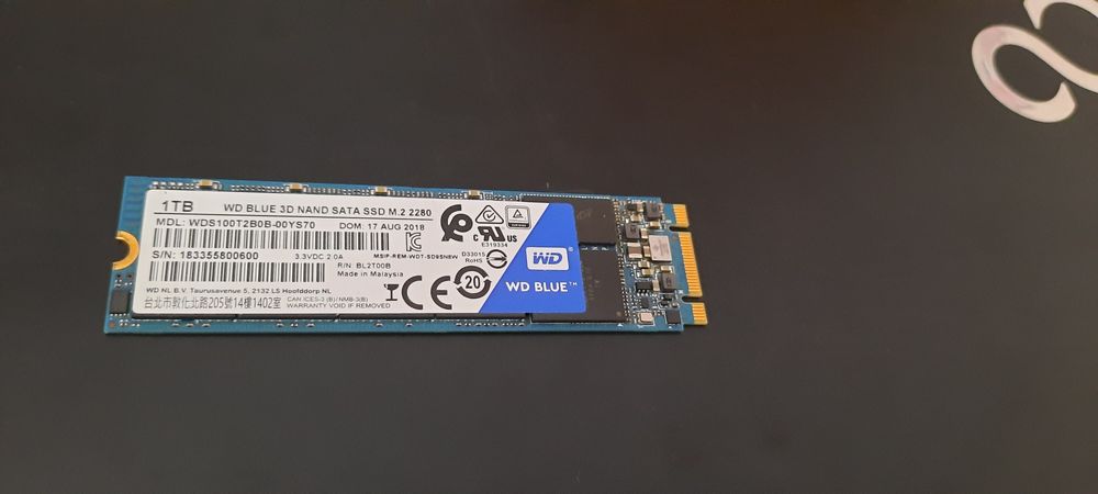 SSD 1Tb m2  WD Blue
