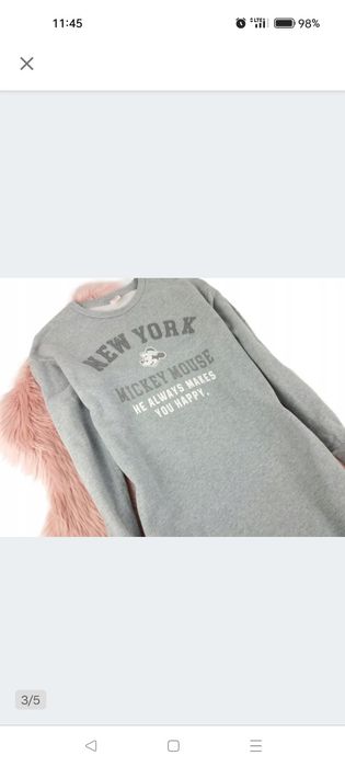 Szara dresowa dzianinowa sukienka