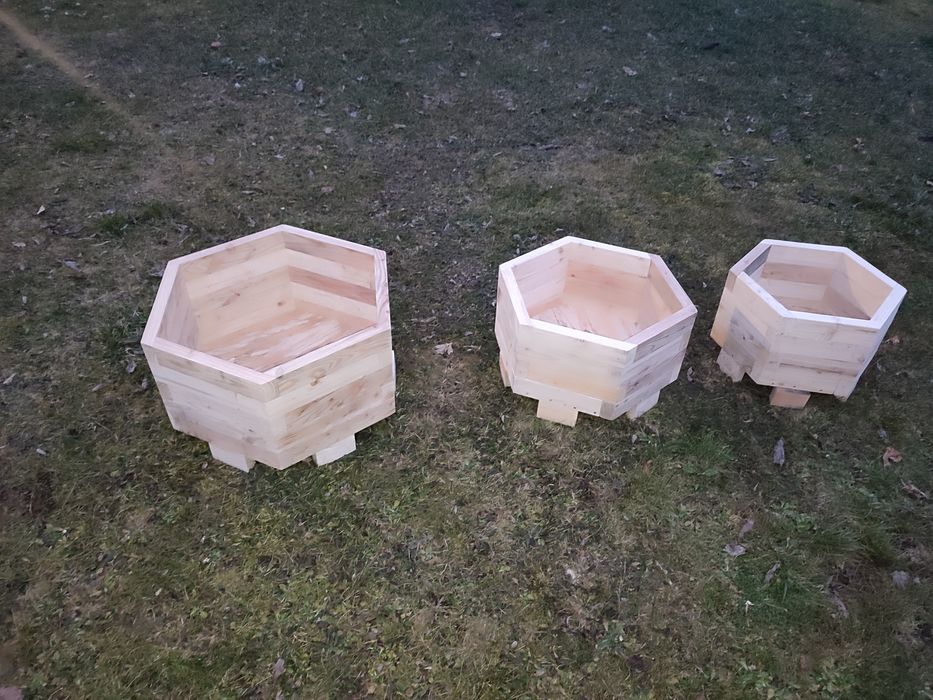 Donice drewniane ogrodowe