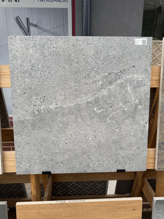 Płytki Tarasowe 60x60 Authority Grey 2.0 Chodnikowa Płyta 2 CM Szary Kamień 20MM Płyta Tarasowa Ceramika Paradyż
