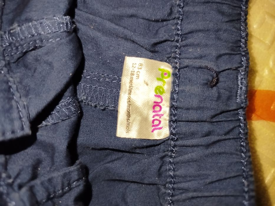 Шорти для хлопчика сині нарядні 80-86 , футболка біла дитяча 80-86