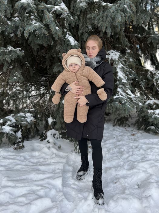 Зимовий комбінезон-теді та рукавички до -25