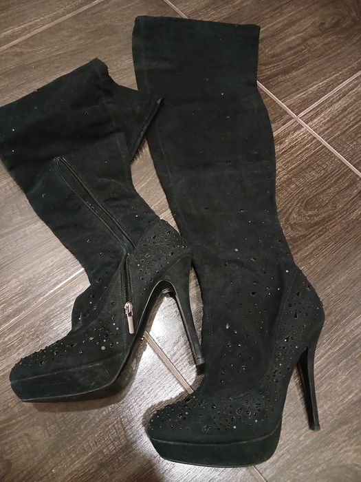 Ботфорты сапоги демисезонные 39 размер полный, может даже на 40 размер