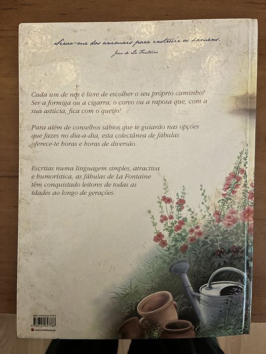 Livro sobre fábulas