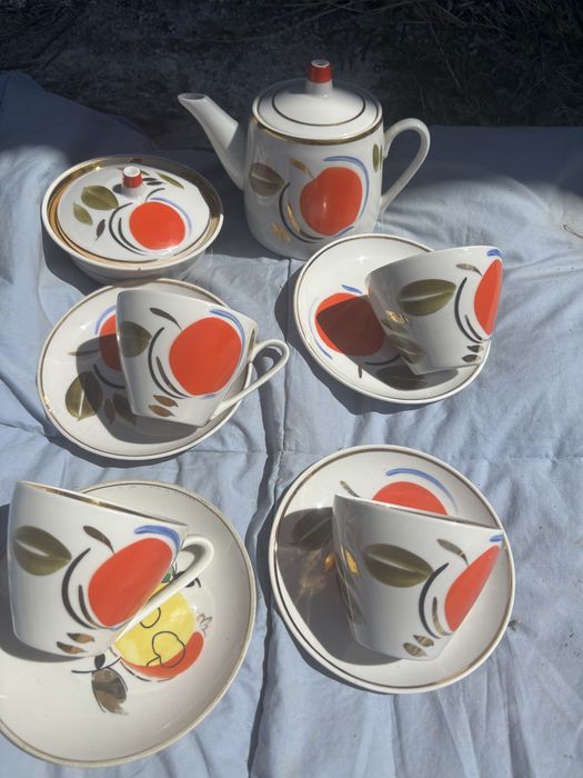 Сервіз чайний суми полонне дулево фарфор лфз довбиш чашки посуд ссср