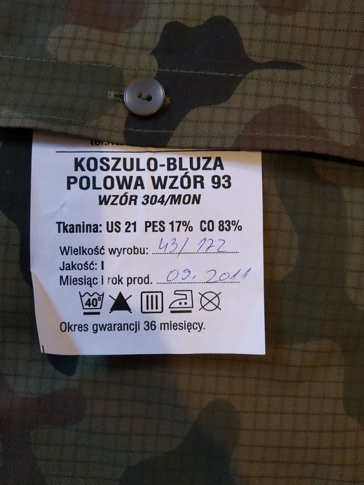 Koszulo-bluza połowa wz. 93.  304/MON