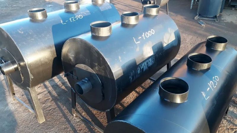 Вечная! 6мм! до 115 м2! Буржуйка Булерьян - Печь Poltavka Turbo 115