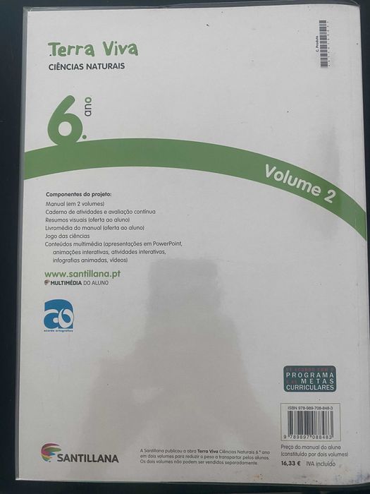 Ciências da Natureza - Terra Viva (Manual) - 6.º Ano