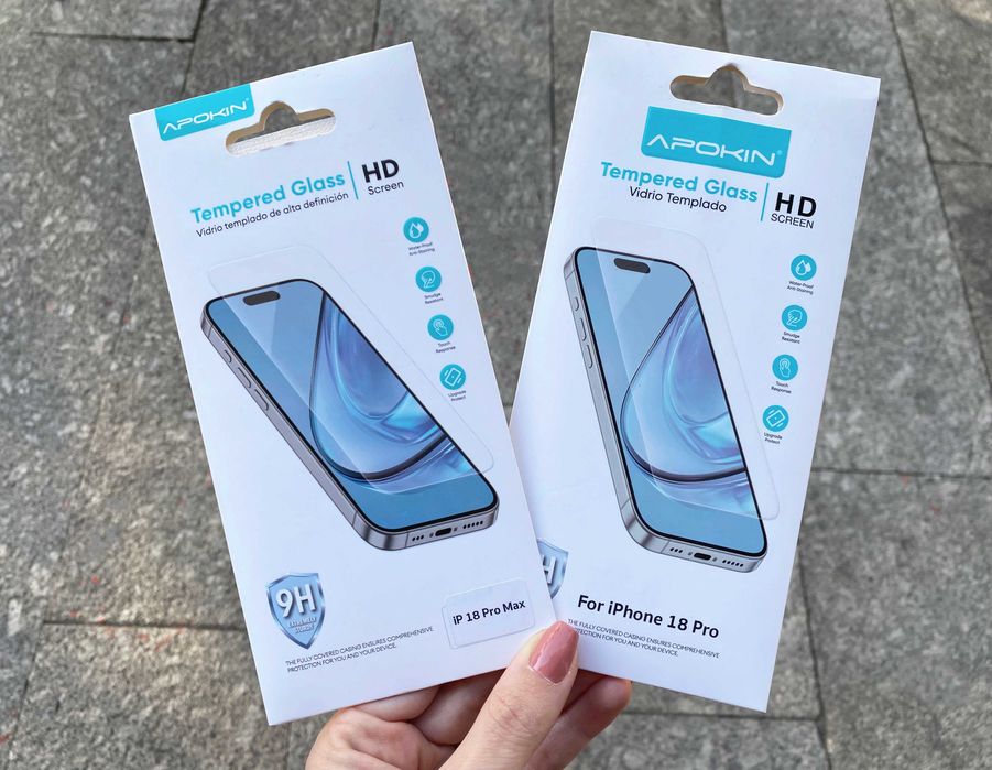 Pelicula de vidro temperado para iPhone 18 Pro / iPhone 18 Pro Max