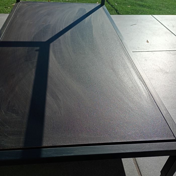Mesa de centro vidro e ferro