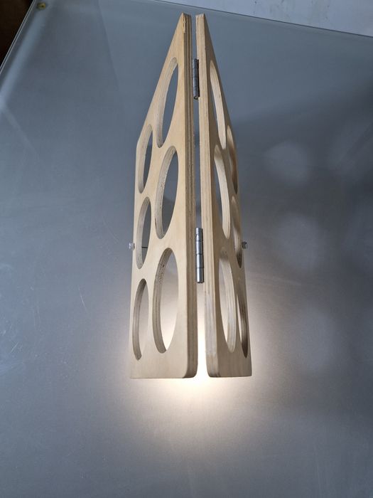 Ikea Drewniany Stojak na Wino 6 Butelek