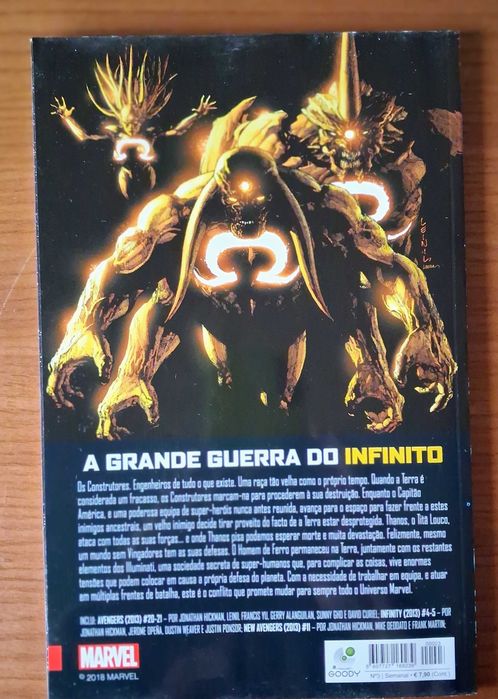 Marvel Os vingadores Infinito parte três de quatro