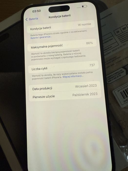 Iphone 15 pro max 256GB stan bardzo dobry+ 2 etui