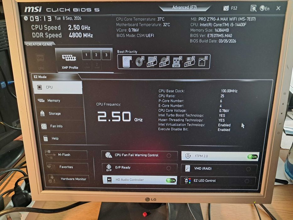 Motherboard MSI PRO Z790-A MAX WIFI