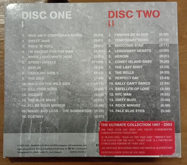 CDs: Velvet Underground e Lou Reed