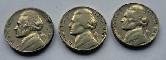 5 cent USA - Jefferson Nickel - 13 szt.