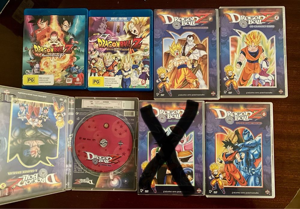 Vendo colecao de filmes Dragonball