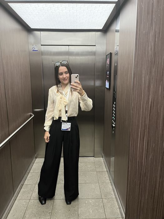 Брюки палаццо чорні