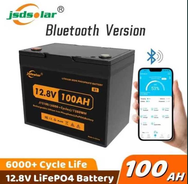 LiFePo4 акумулятор jsdsolar 12V 100 Ah.