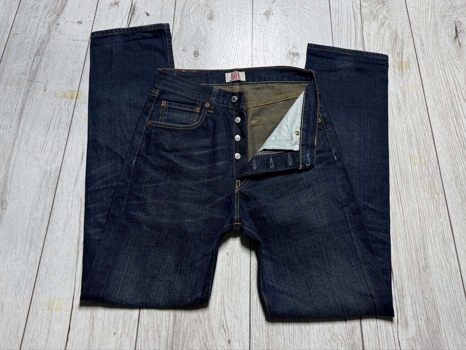 Jeansy straight  Levi’s 501 granatowe W31 L30 klasyk  vintage casual