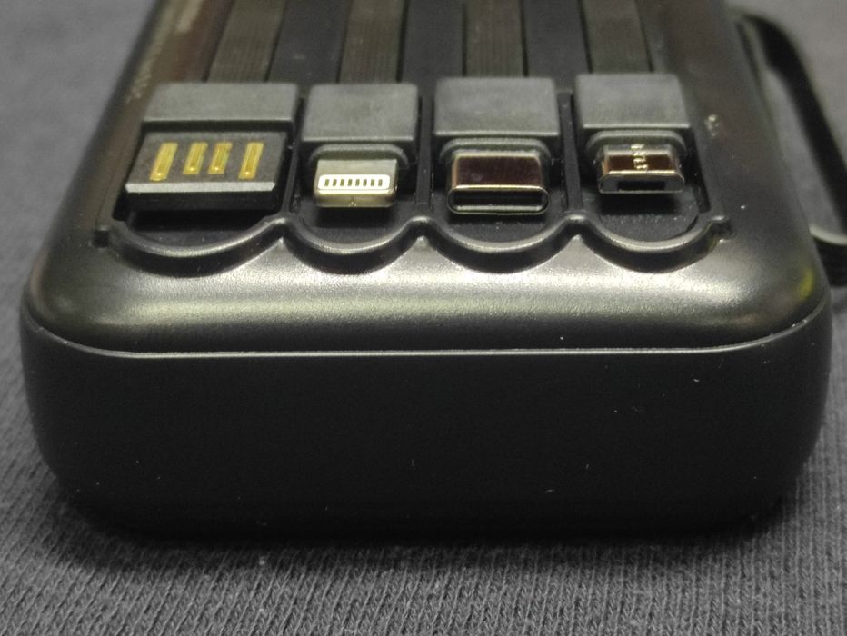Szybki Powerbank 4w1 10.000mAh 20W, powerbank C, lightning, usb, usb micro