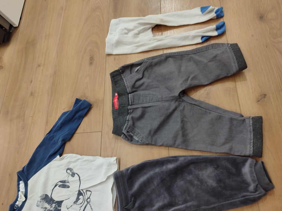 Дитячі речі 9-12 місяців - теплі штани, кофта, колготи