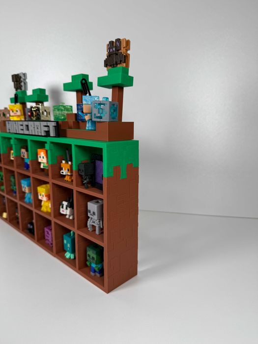 Стенд Тримач для Фігурок Kinder Joy Minecraft з Гри Майнкрафт Полиця