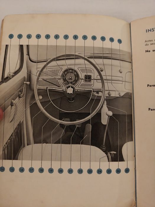Manual Instruções VW Carocha Beetle 1961