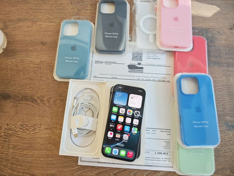 iPhone 16 Pro  6.3" 128GB Branco C/Garantia  Aceito Retomas