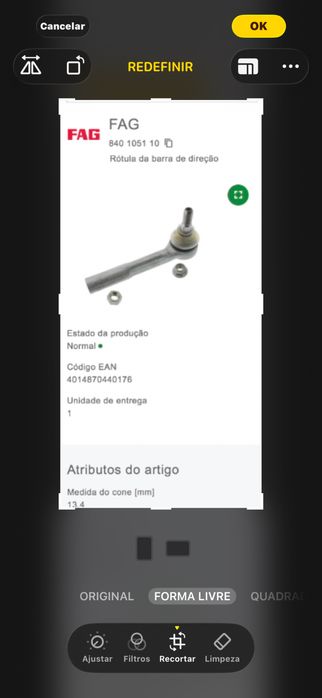 Rótula da barra de direção