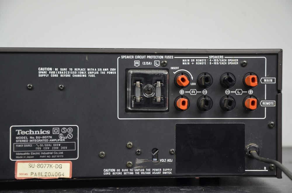 Wzmacniacz TECHNICS SU-8077K Oryginał JAPAN Okazja