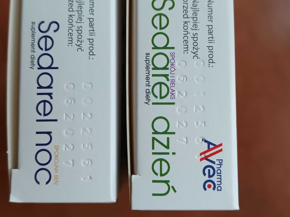 Zestaw uspokajający nasenny Sedarel dzień+Sedarel noc tabletki